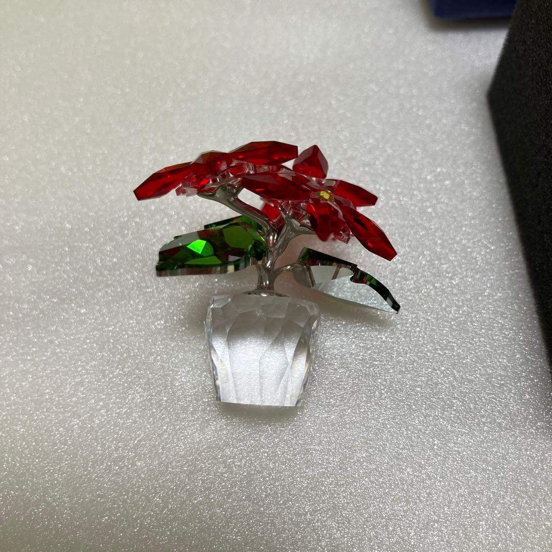 スワロフスキー　Swarovski オブジェ ポインセチア