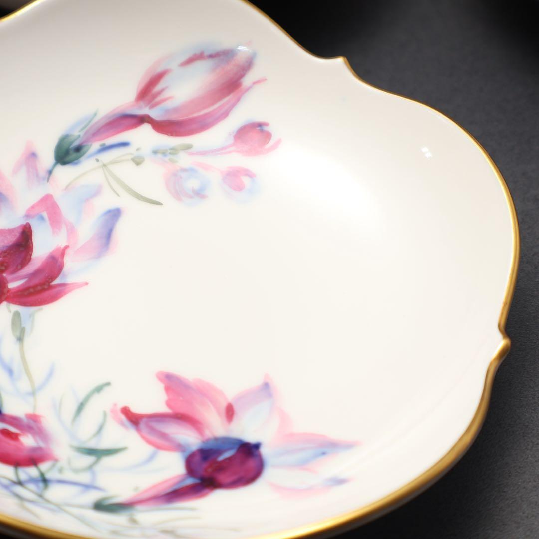 マイセン　カップ＆ソーサー６客　花　紙箱・袋付きR1552