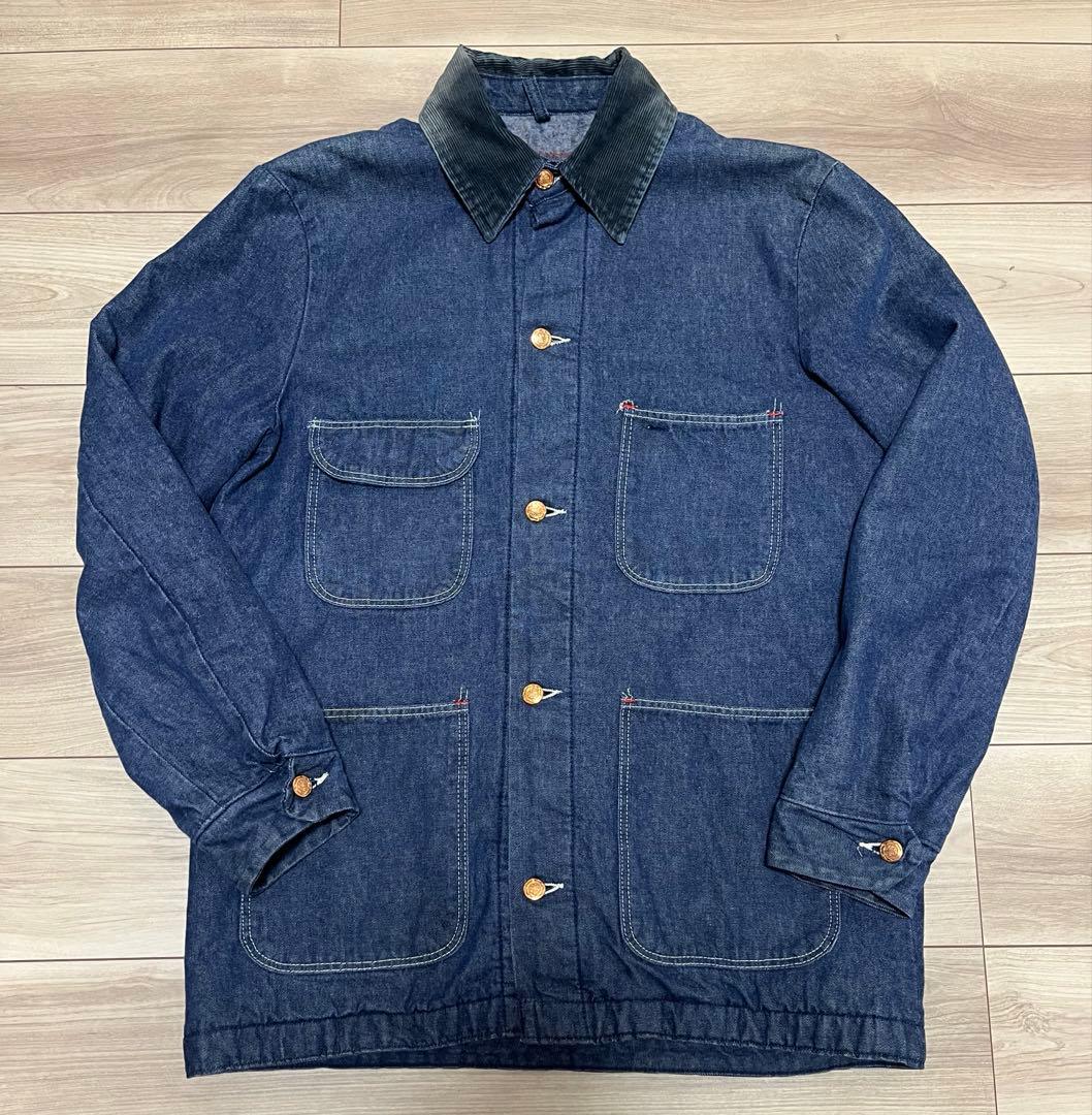 【極美品/濃紺/希少】BLUE BELL 70s 80s デニム カバーオール