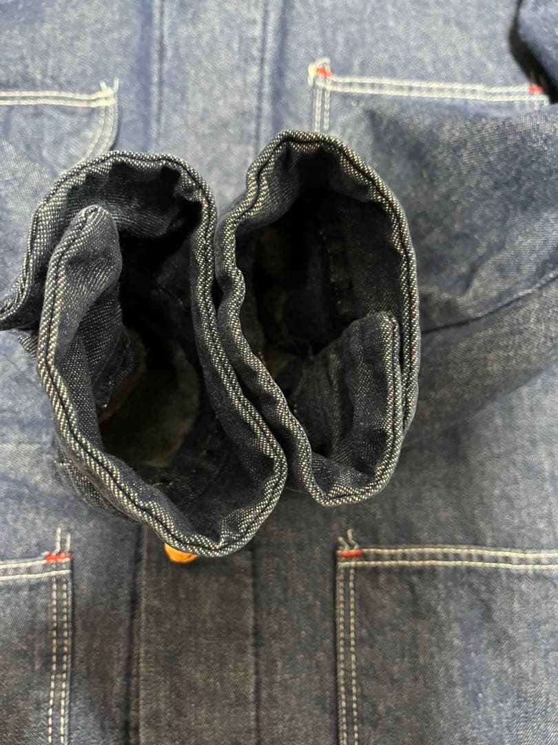 【極美品/濃紺/希少】BLUE BELL 70s 80s デニム カバーオール