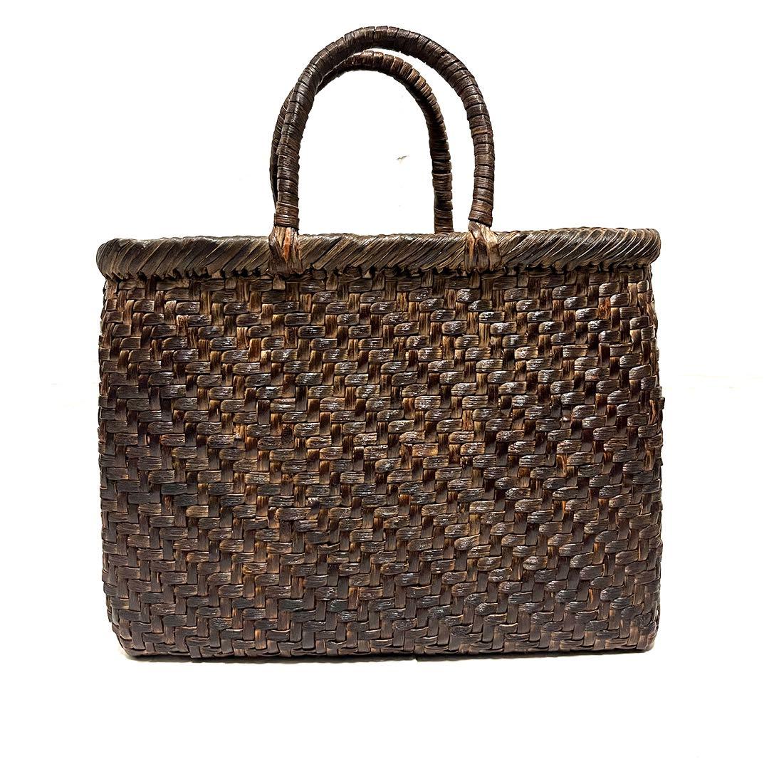 逸品 山形県産 山葡萄 かごバッグ 5mm細ひご網代編み 30年物 国産保証