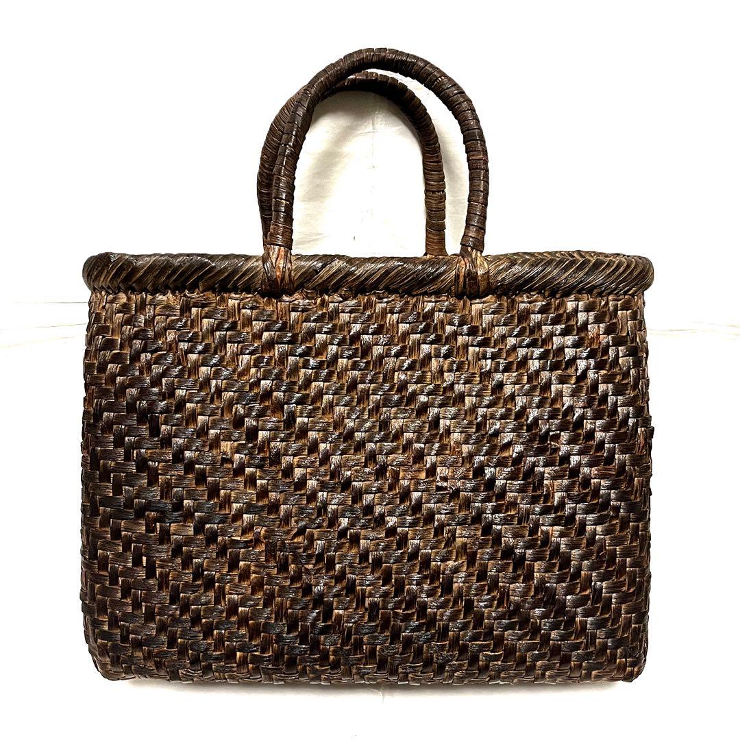 逸品 山形県産 山葡萄 かごバッグ 5mm細ひご網代編み 30年物 国産保証