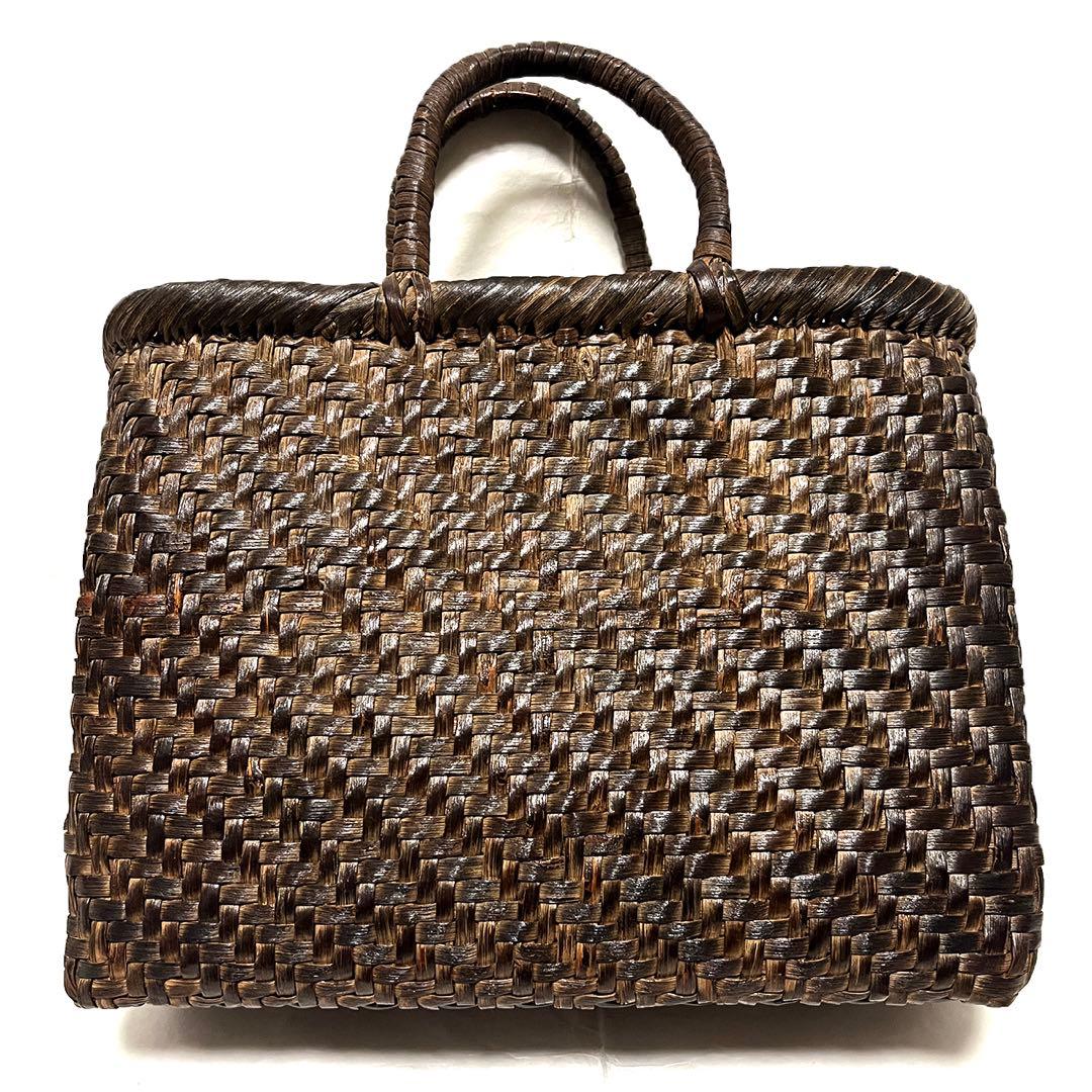 逸品 山形県産 山葡萄 かごバッグ 5mm細ひご網代編み 30年物 国産保証