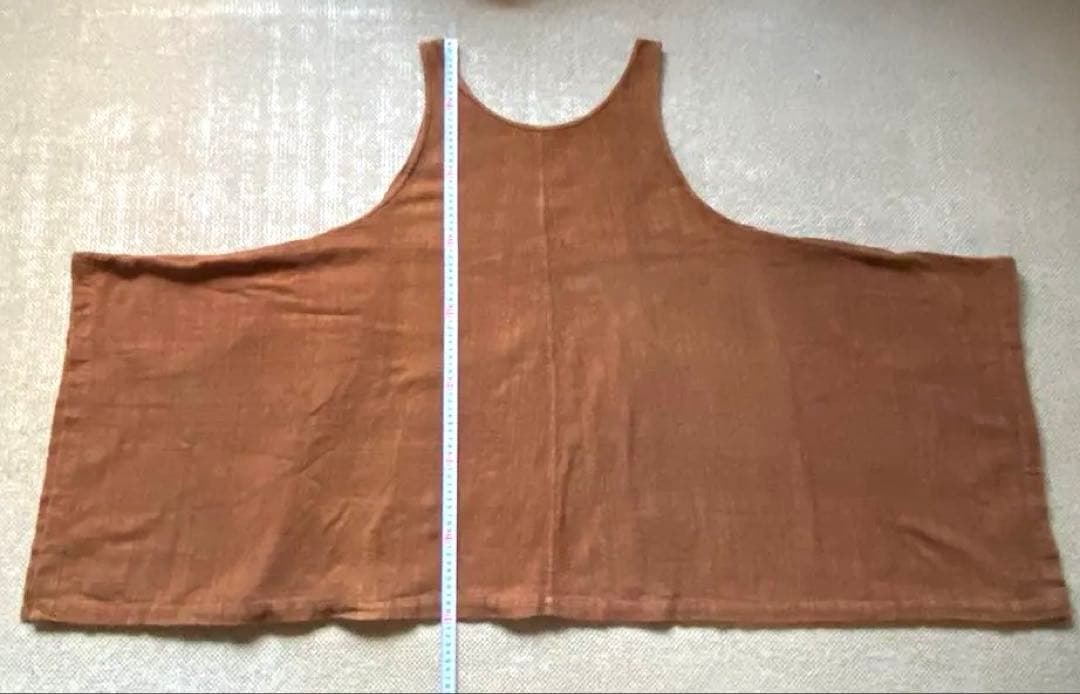 うさと　ブラウン ノースリーブチュニック