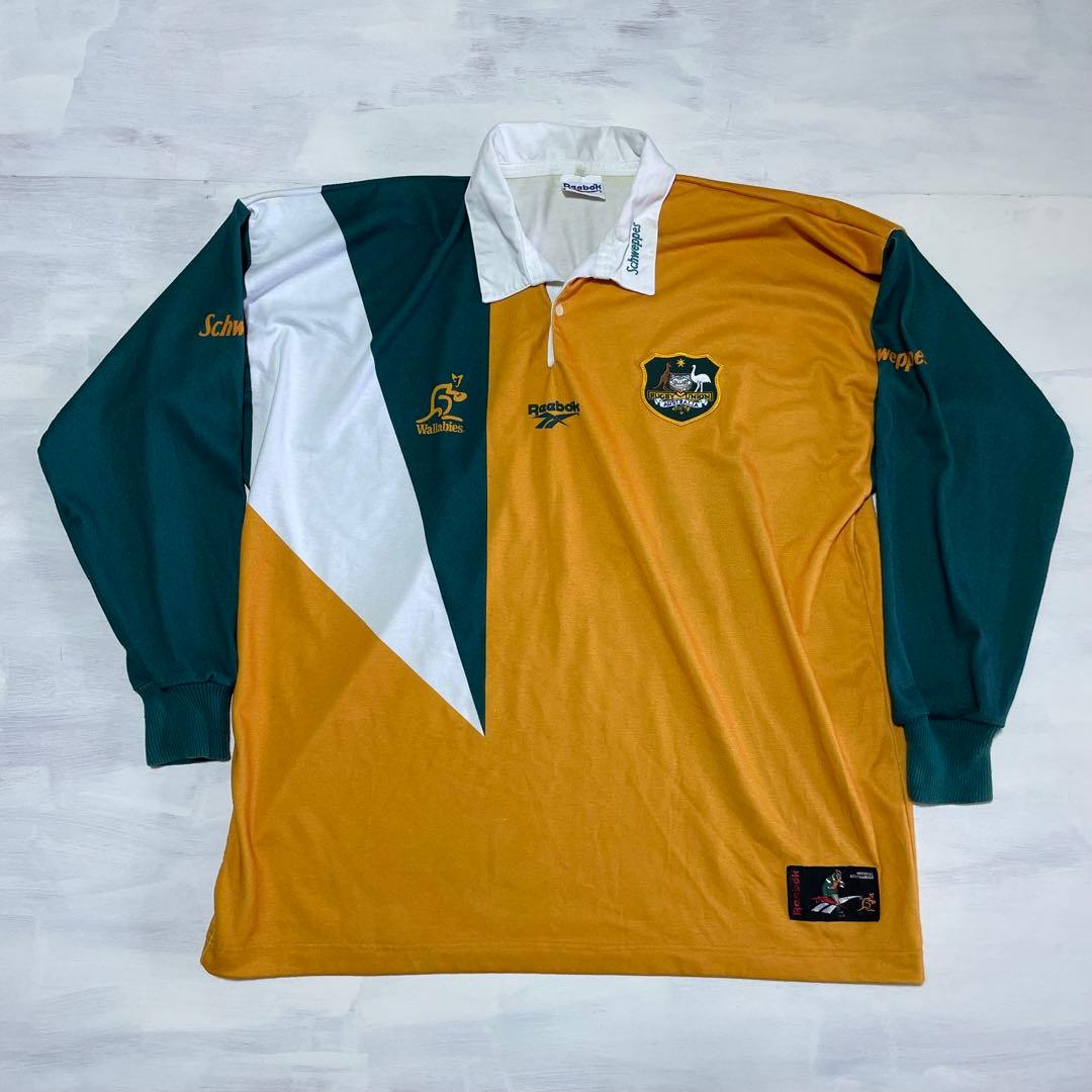 レア　1997-98(H) オーストラリア代表　Reebok ラガーシャツ　長袖