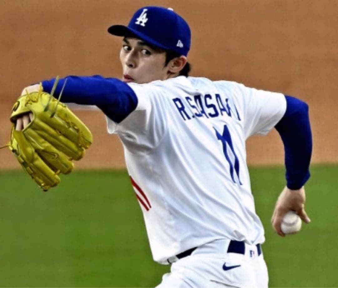 H*E様 佐々木朗希ドジャースホームユニフォームLサイズ