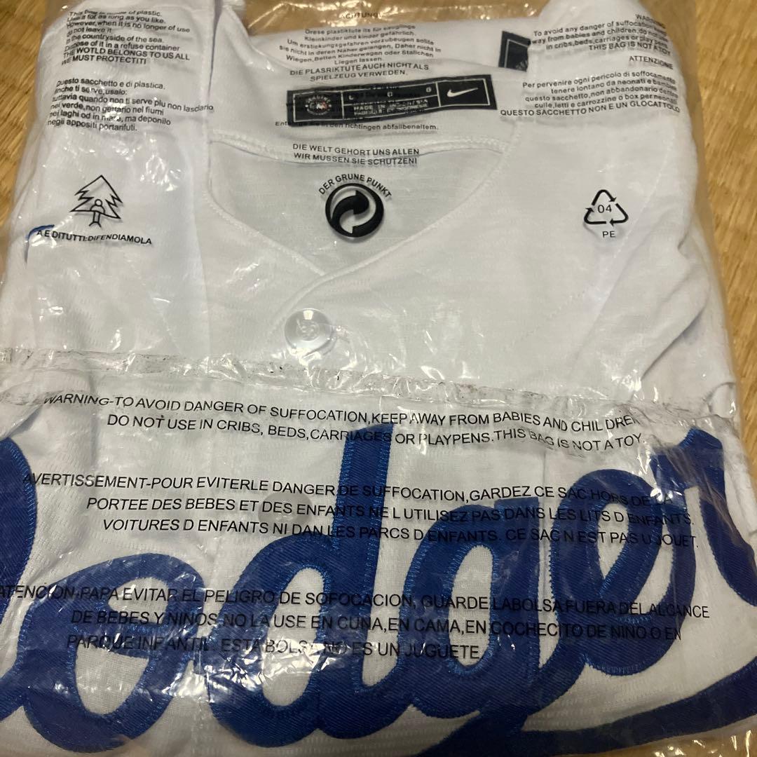 H*E様 佐々木朗希ドジャースホームユニフォームLサイズ