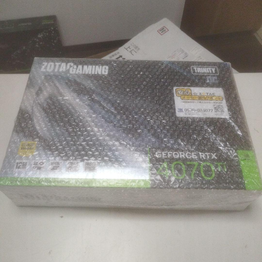 【未開封】【メーカー保証有】ZOTAC GEFORCE RTX 4070Ti