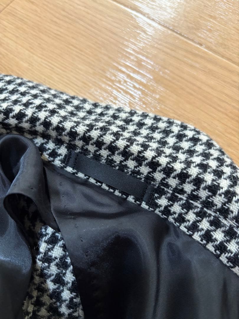 未使用に近い　ブラックレーベルクレストブリッジ　ウールツイード　ハウンドトゥース