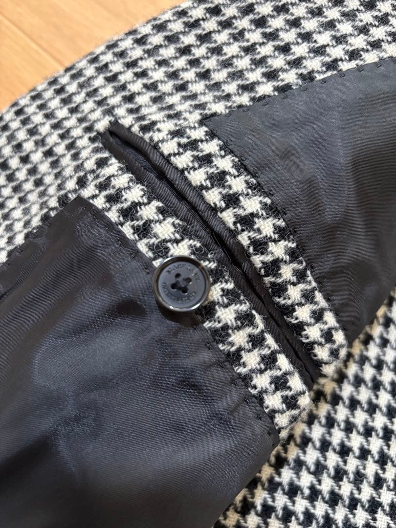 未使用に近い　ブラックレーベルクレストブリッジ　ウールツイード　ハウンドトゥース