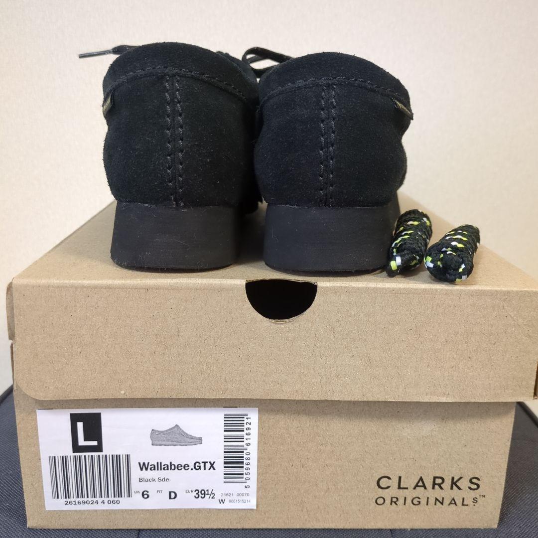 クラークス レディース ワラビー ゴアテックス ブラックスエード 25cm