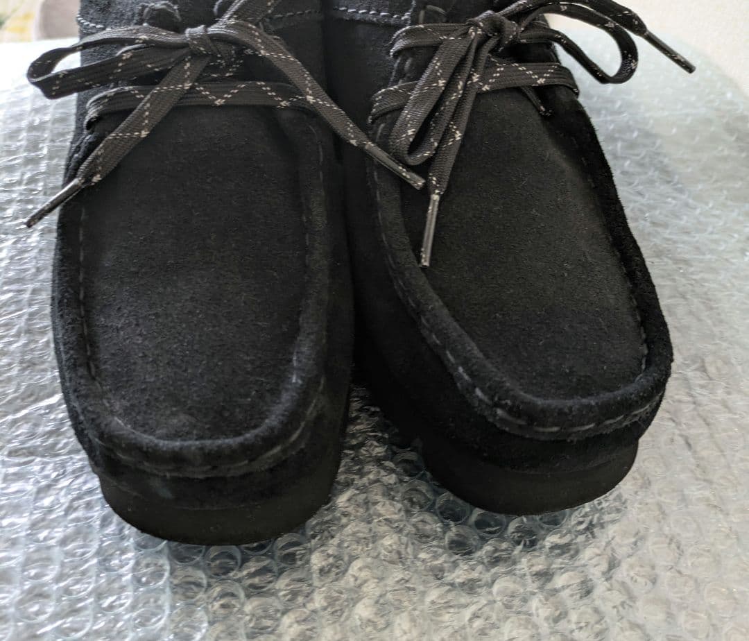 クラークス レディース ワラビー ゴアテックス ブラックスエード 25cm