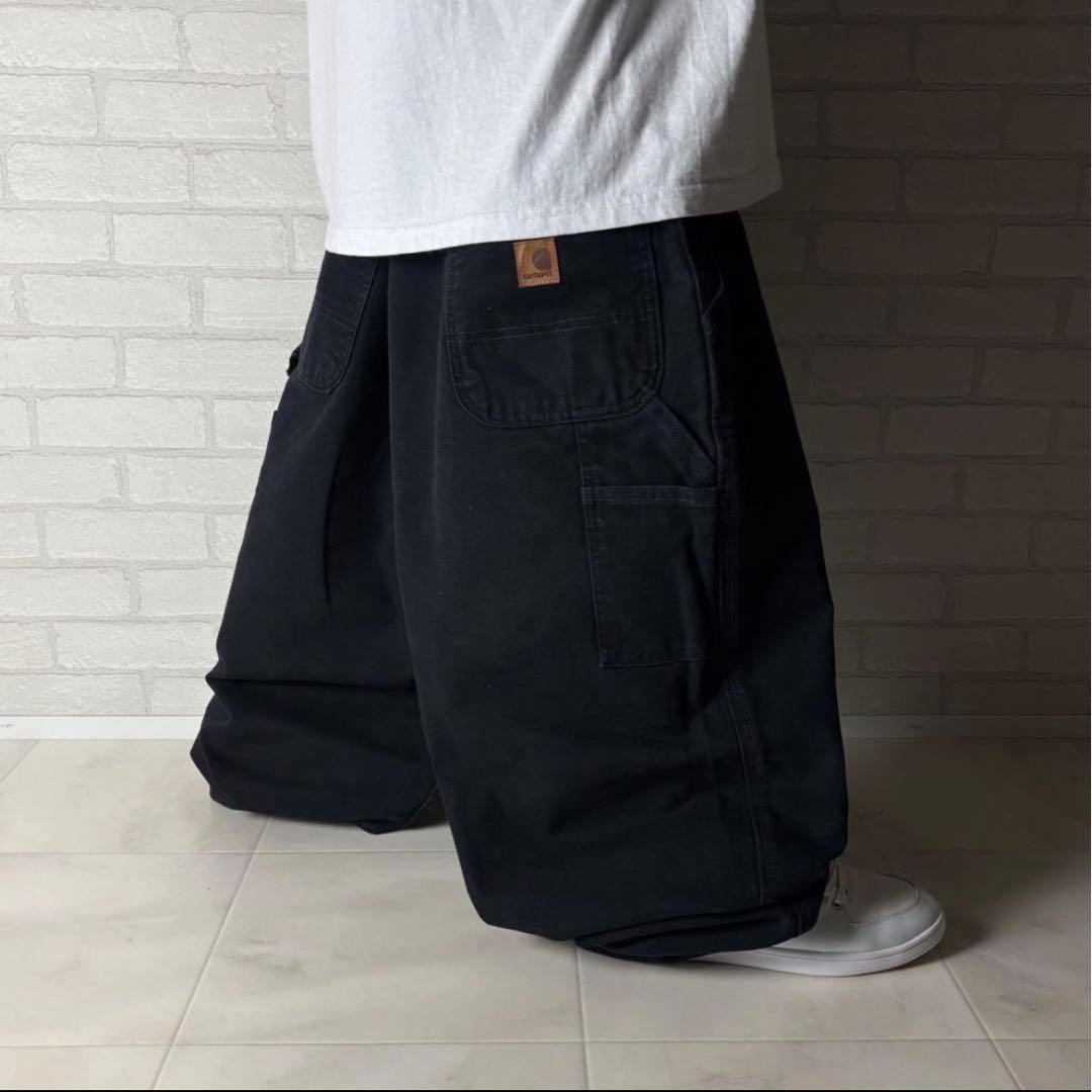 規格外！カーハート 超極太 w50 ダック ペインターパンツ バギーパンツ B系