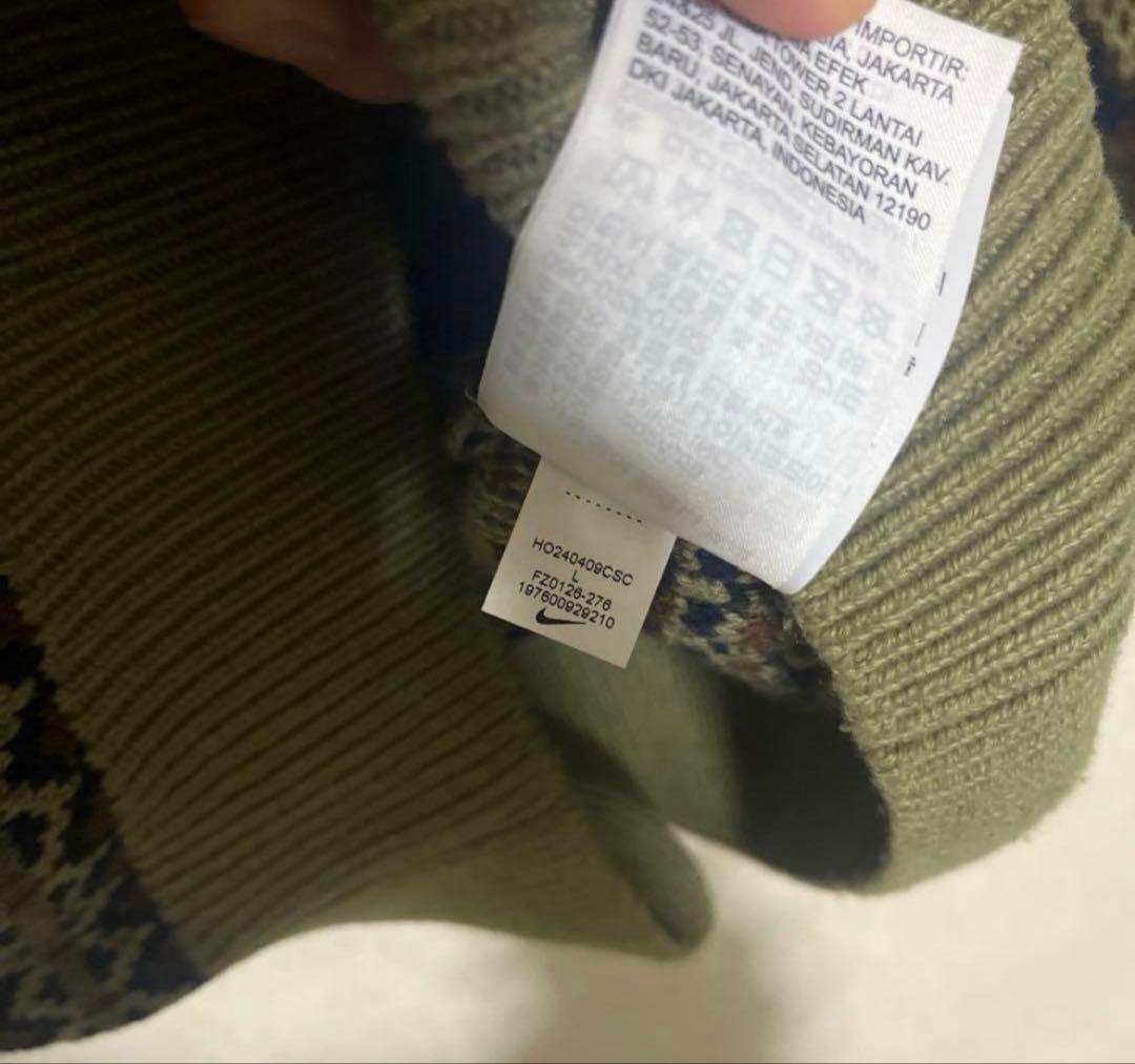 NIKE 柄 ニットセーター