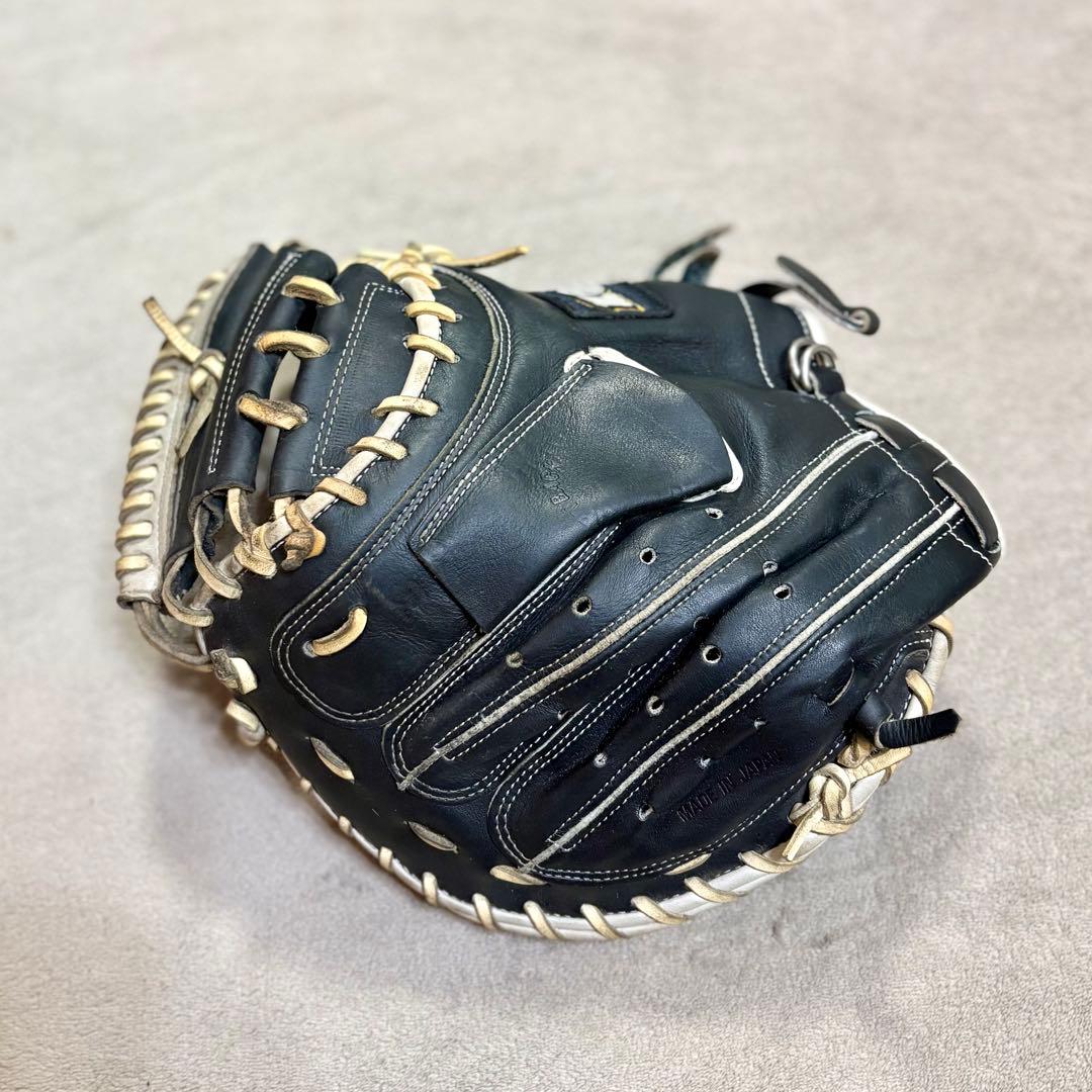 ナ*ギ様 【日本製】里崎モデル 貴重 キャッチャーミット 軟式 捕手 野球 一般