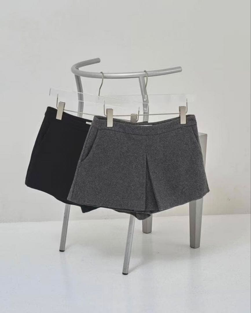 ゆん　TODAYFUL Box Wool Shortpants