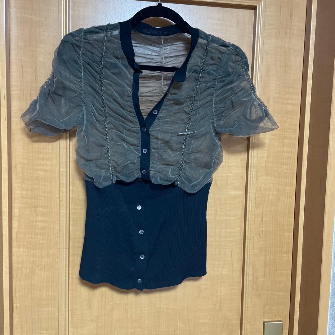 チュールコンビニットカーディガン プランクプロジェクト　完売品