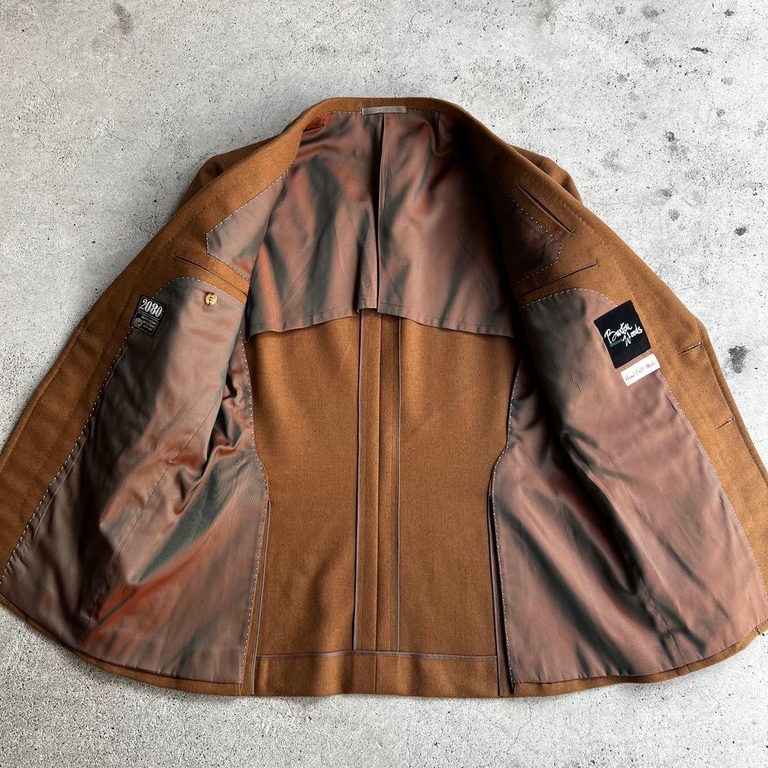 70's~80's ヴィンテージ　デカ襟　ウール　テーラードジャケット　古着