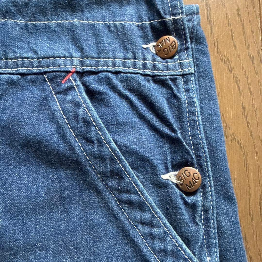 超希少　60s BIG MAC ビックマック　デニム オーバーオール　USA製