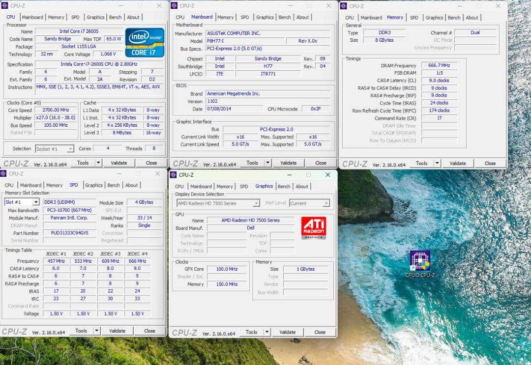 デスクトップ Windows11 SSD128GB i7 2600S 8GB