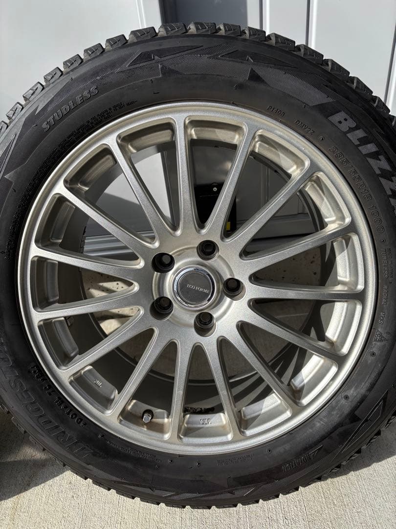 235\55R18 ブリザックDM-V2 SE-12 ホイール　4本　ハリアー