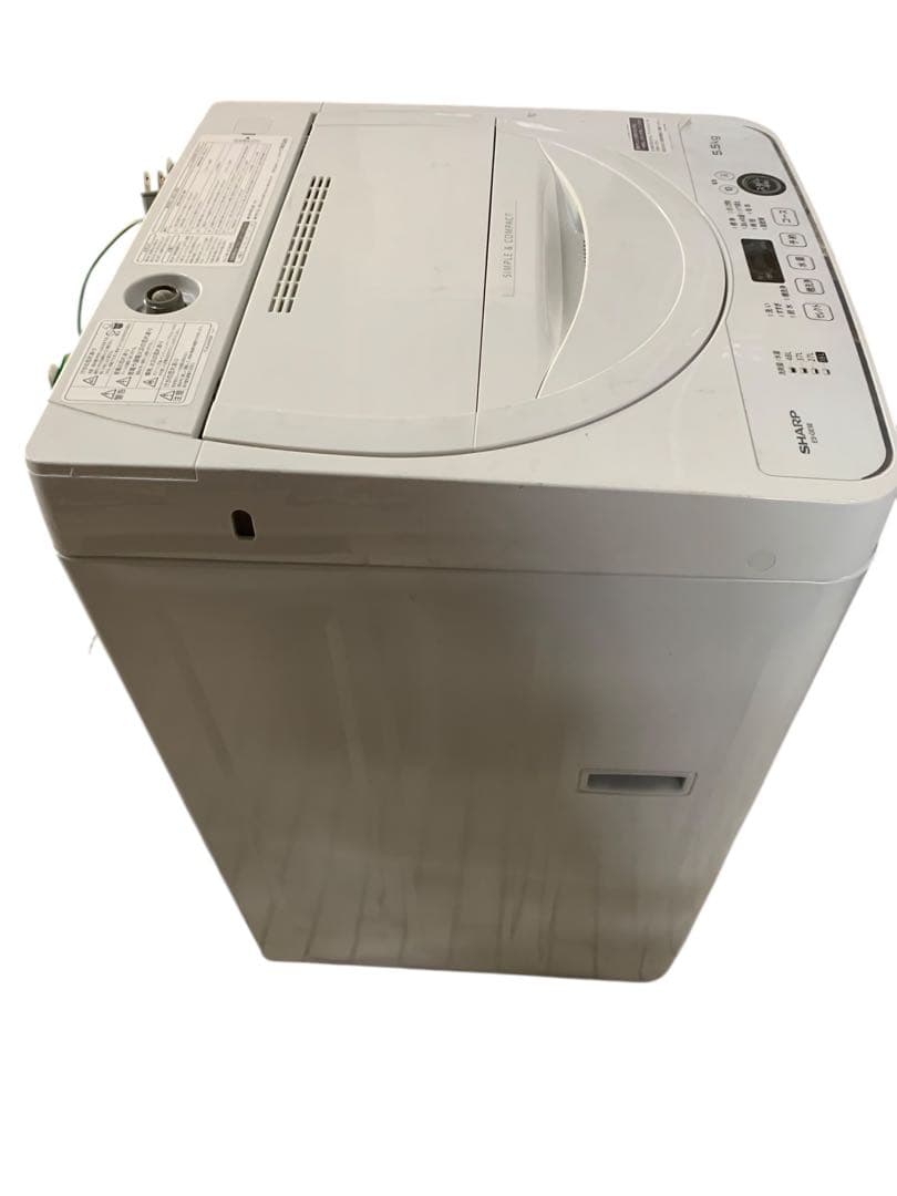 SHARP 縦型洗濯機 ES-GE5D 5.5kg 2021