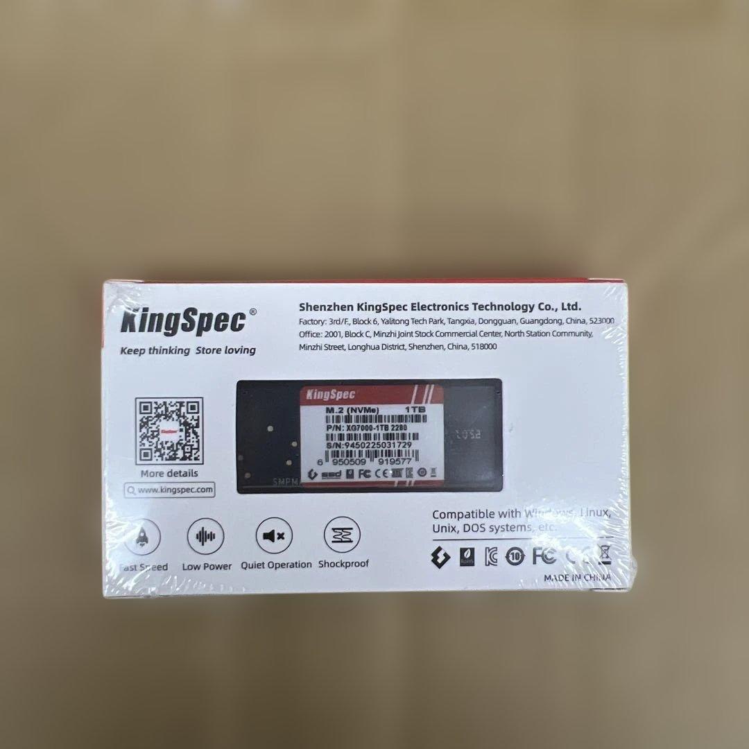 317 KingSpec XG7000 1TB SSD 未開封