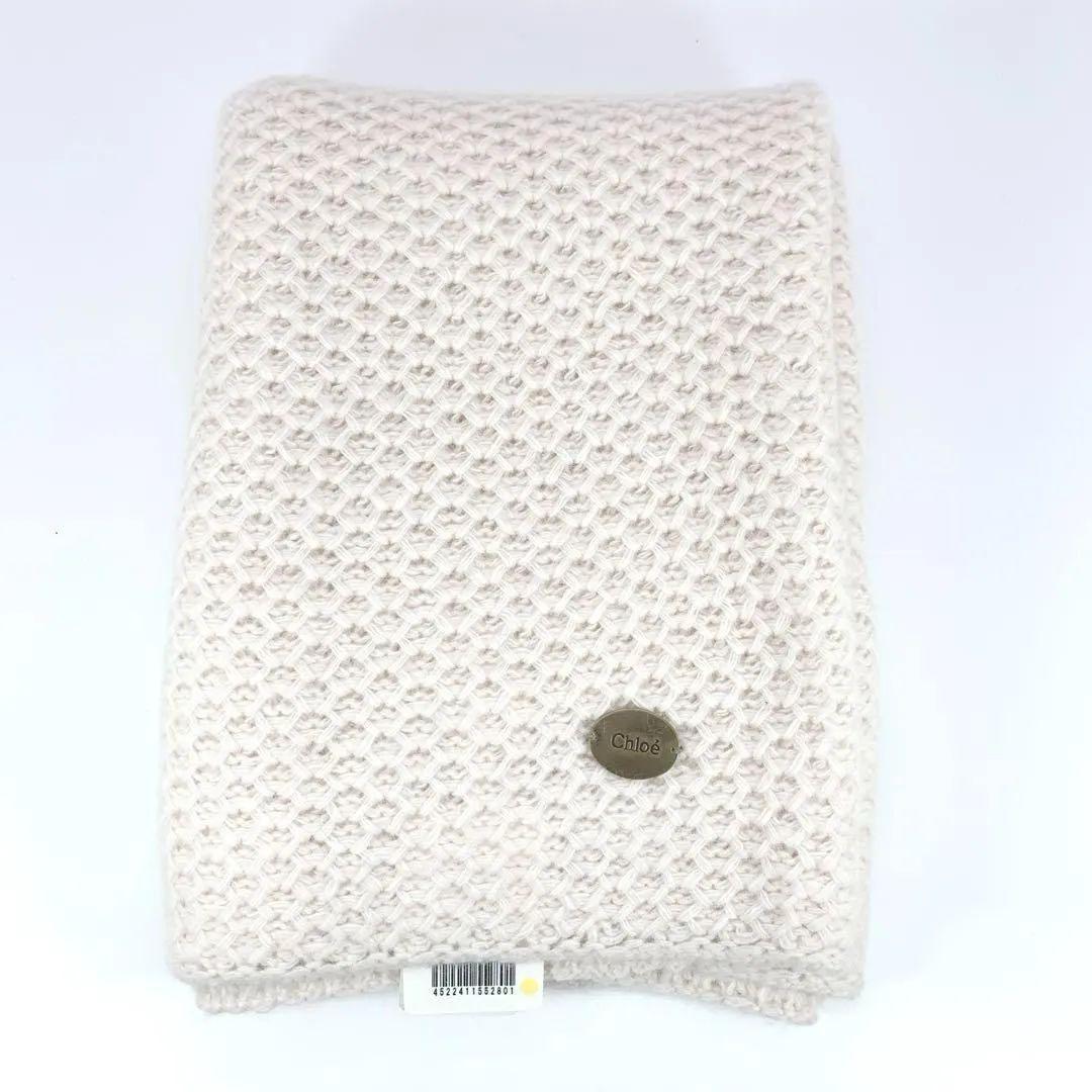 【未使用タグ付き】　Chloe　クロエ　ネックウォーマー　マフラー　アンゴラ混