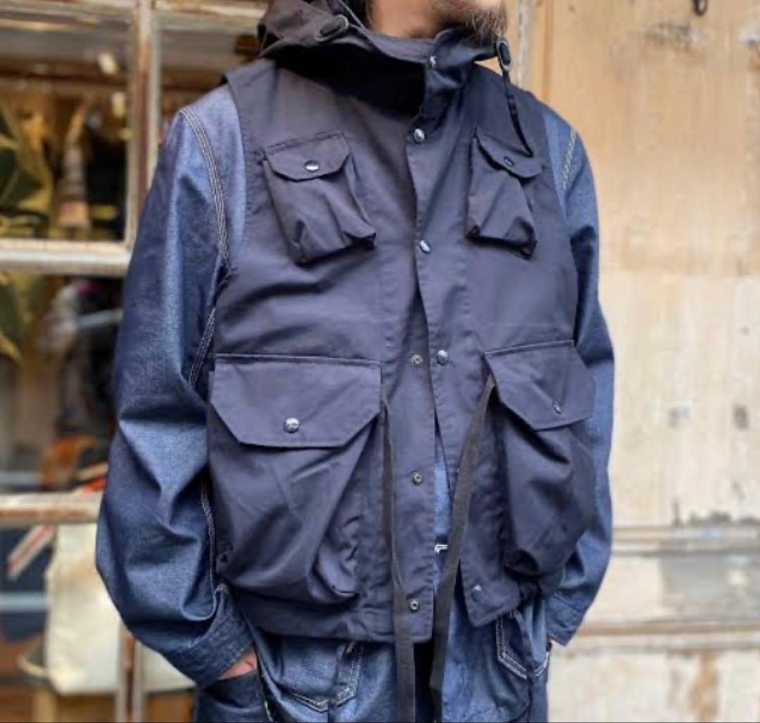 エンジニアードガーメンツ フィールドベスト　M ネイビー　ネペンテス