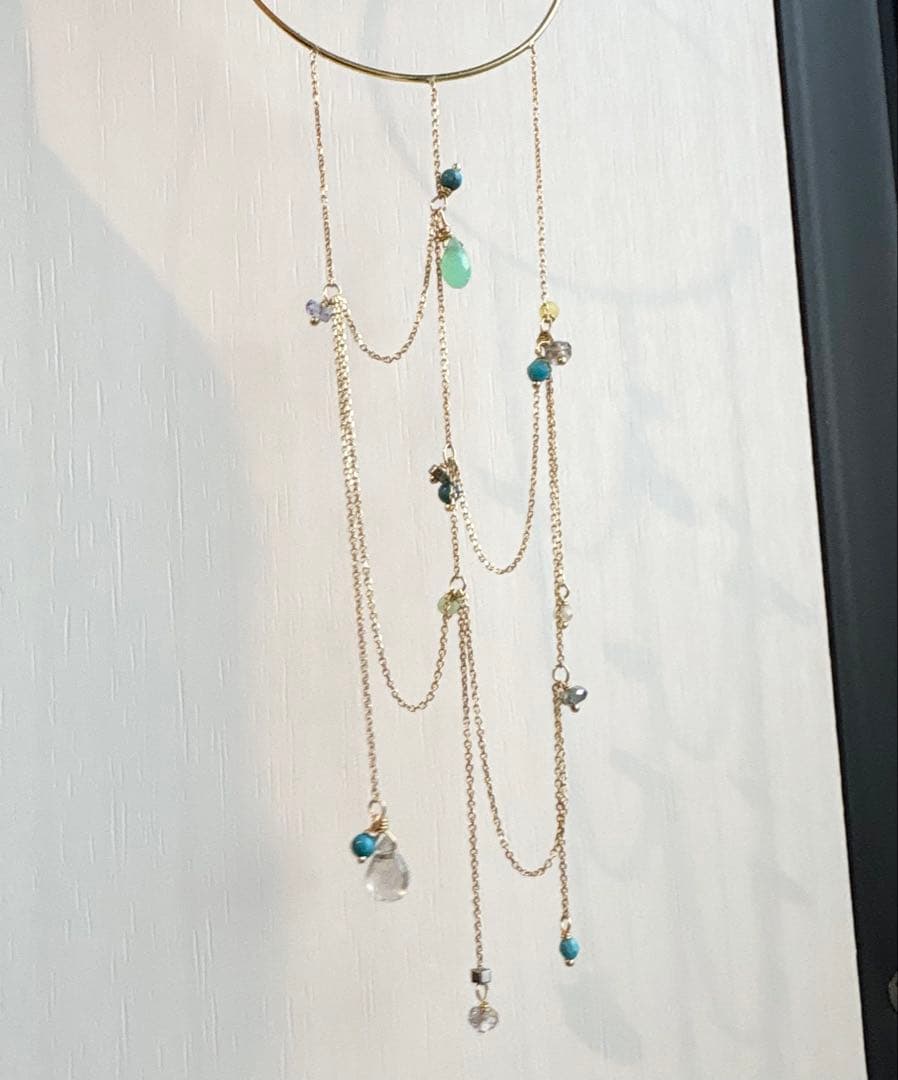 蟹*様 スイートピー　SweetPea アッシュペーフランス　フープ型片耳ピアス