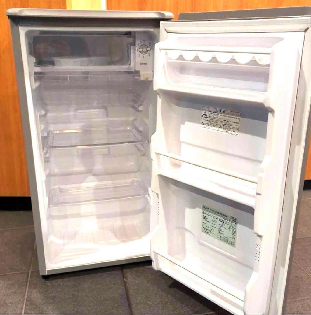 アクア AQR-81E-S 冷蔵庫 メタリックシルバー75L /1ドア /右開き