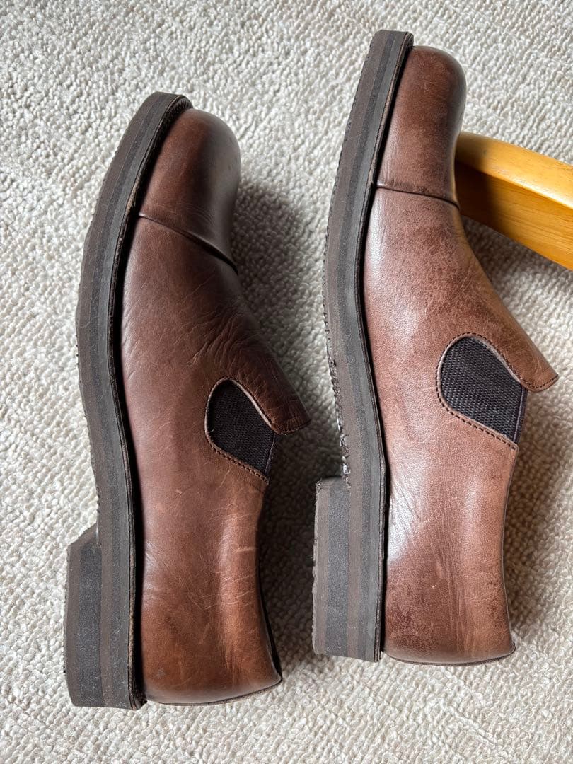 ショセ　ムカヴァ　サイドゴア　スリッポンシューズ　MUー968 DB 24cm