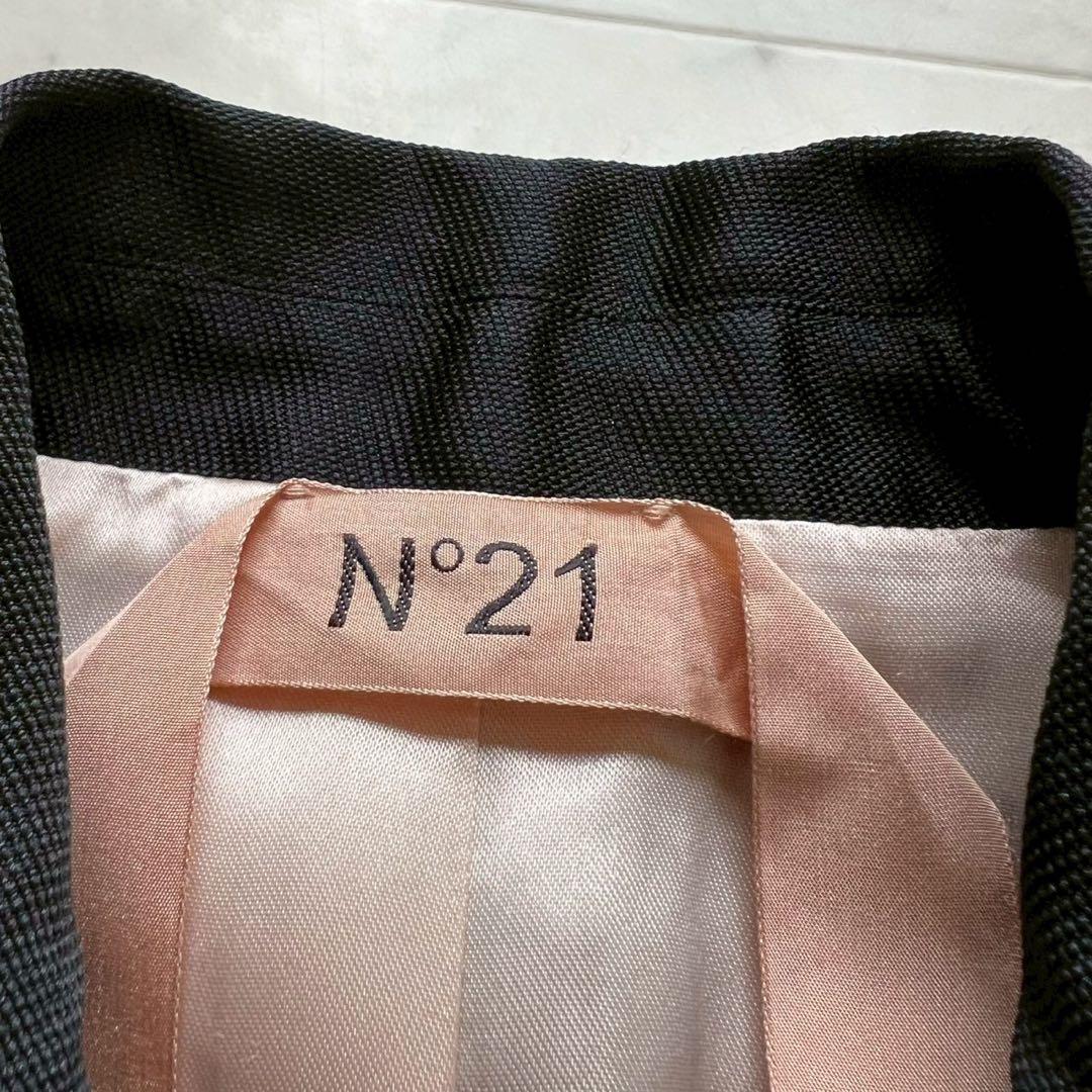 N˚21 ビジューボタン テーラードジャケット ブラック 40