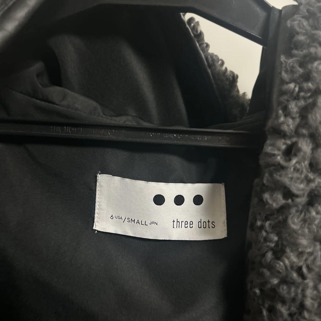 three dots スリードッツ プードルボア フーディベスト