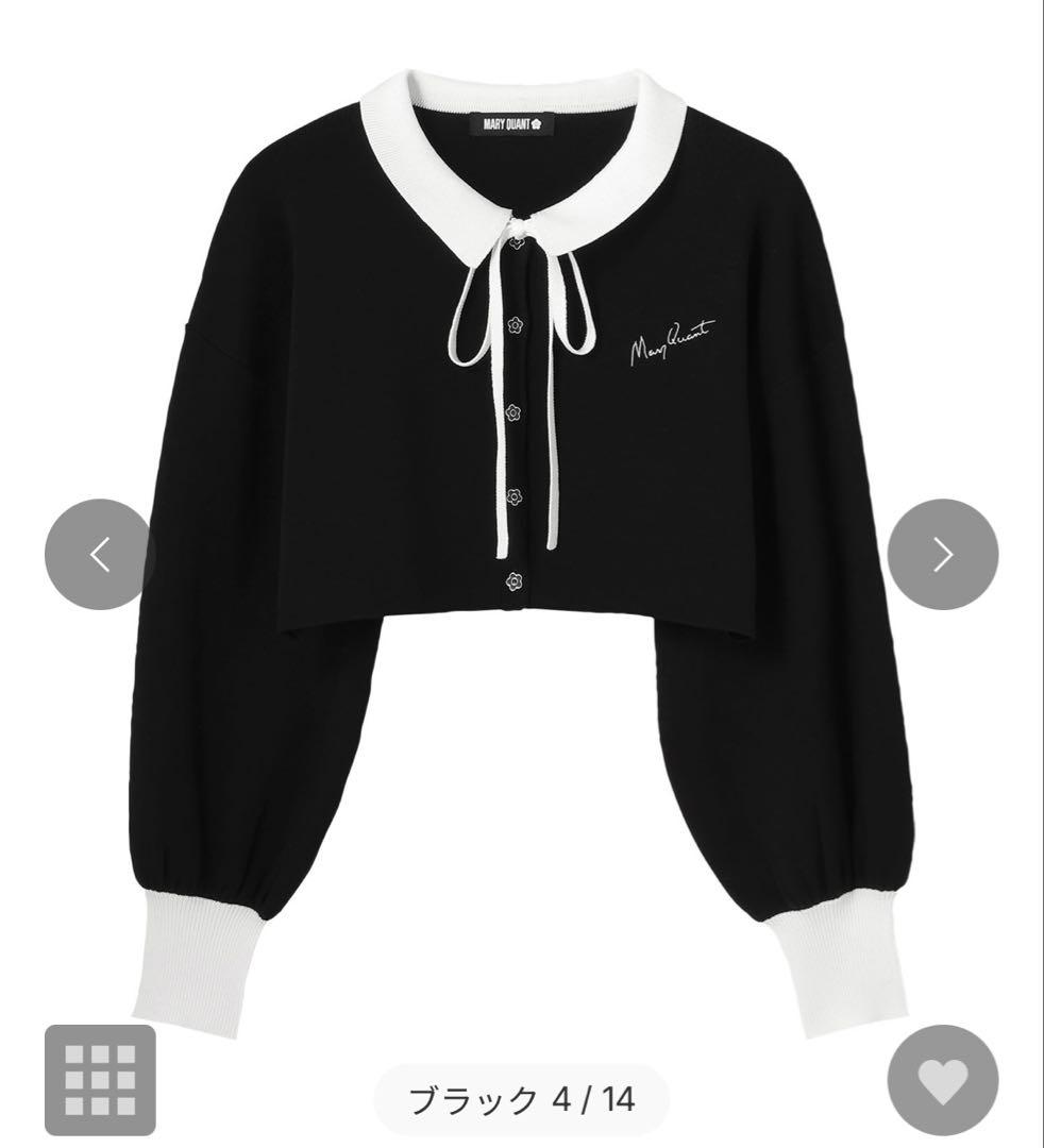 MARY QUANT マリークワント　カーデアンサンブル ワンピース　ブラック