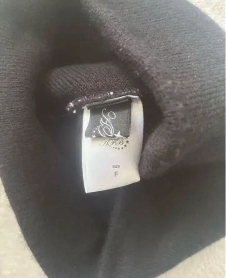 afbビーニー星柄ブラック