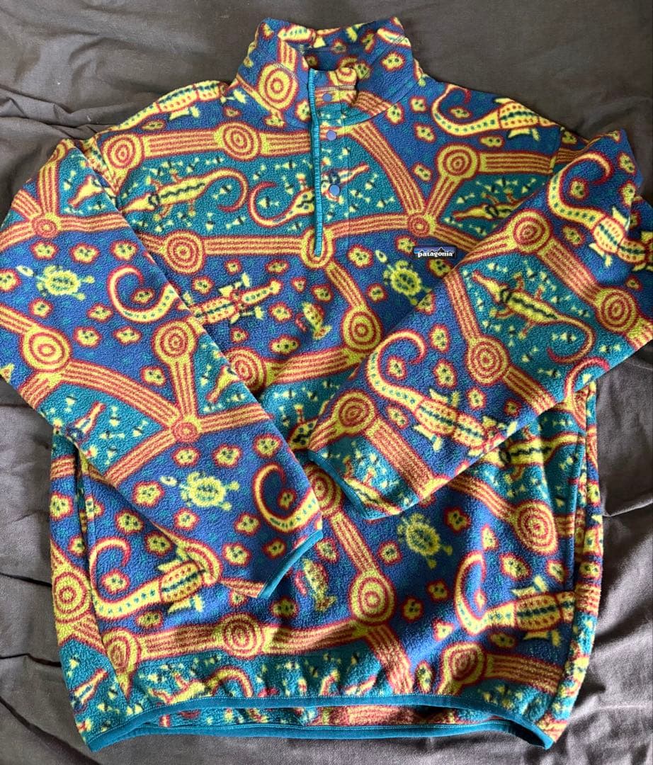 patagonia パタゴニア ワニ柄 シンチラ スナップT 90S 総柄