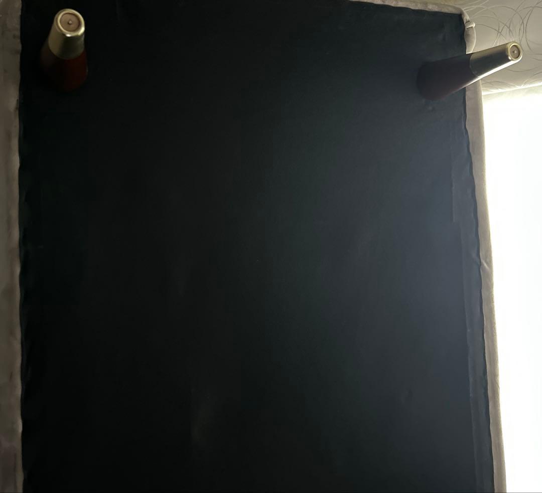 【12月27日まで出品予定】LOWYA グレー ベルベット ボタン留めソファ