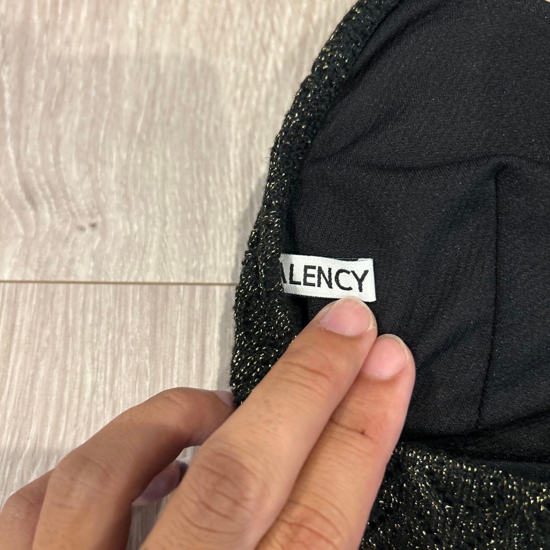 ALENCY ブラックラメ セパレート水着