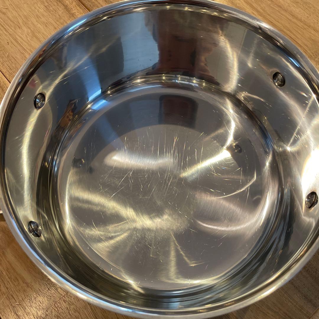 フライングソーサー　究極の鍋 三層鋼クラッド鍋・両手 21cm