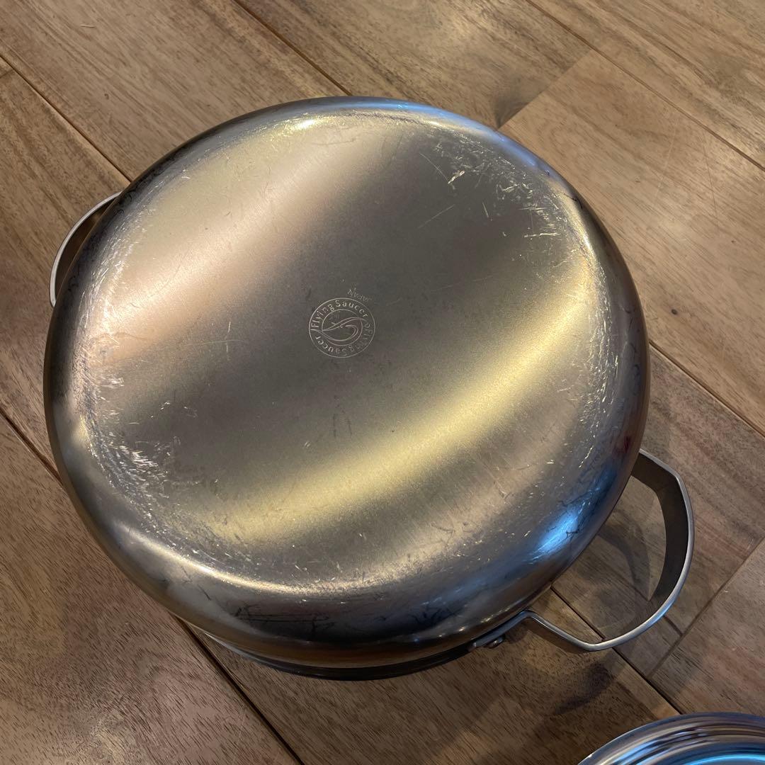 フライングソーサー　究極の鍋 三層鋼クラッド鍋・両手 21cm