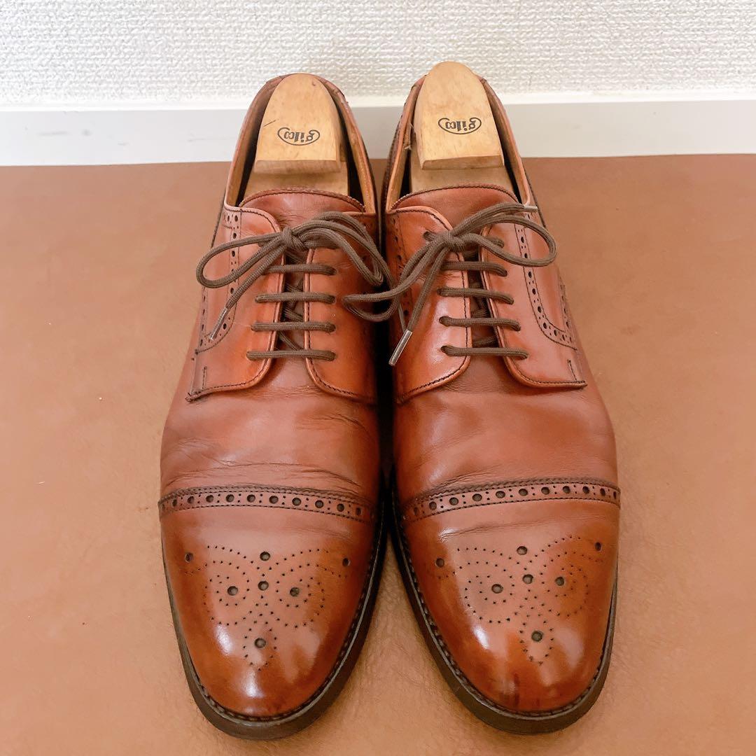 JOSEPH CHEANEY&SONS ダービー UK8.0F ライトブラウン