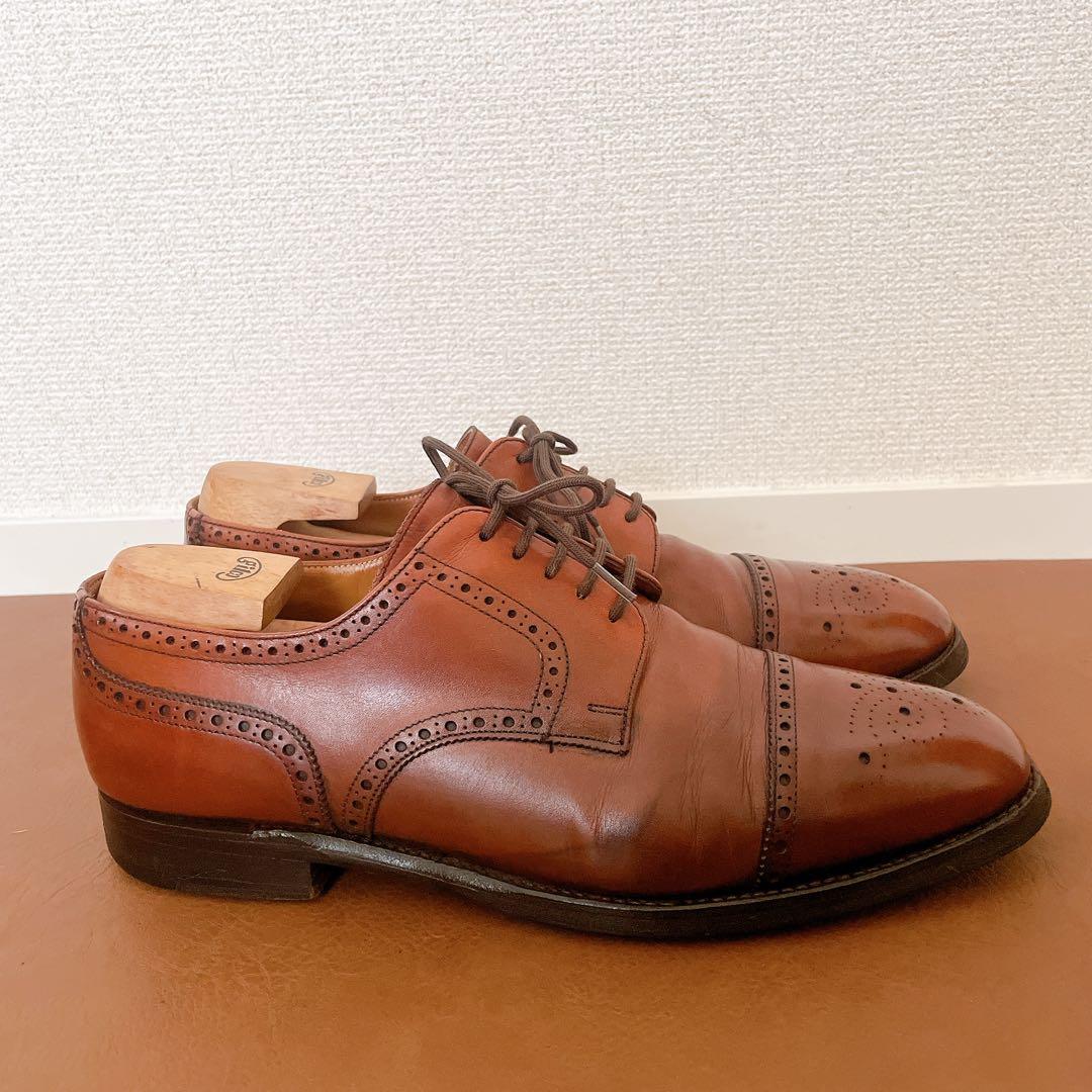 JOSEPH CHEANEY&SONS ダービー UK8.0F ライトブラウン