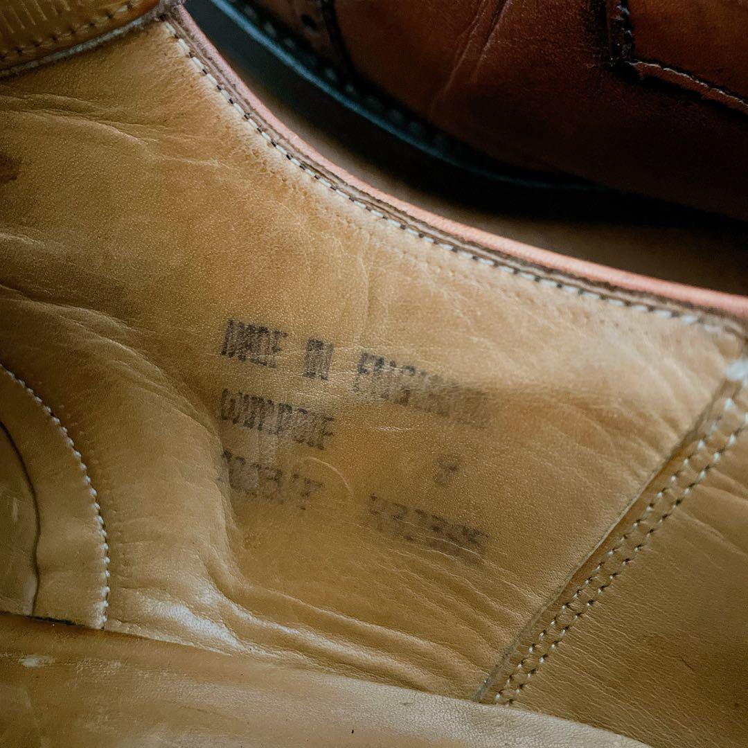 JOSEPH CHEANEY&SONS ダービー UK8.0F ライトブラウン