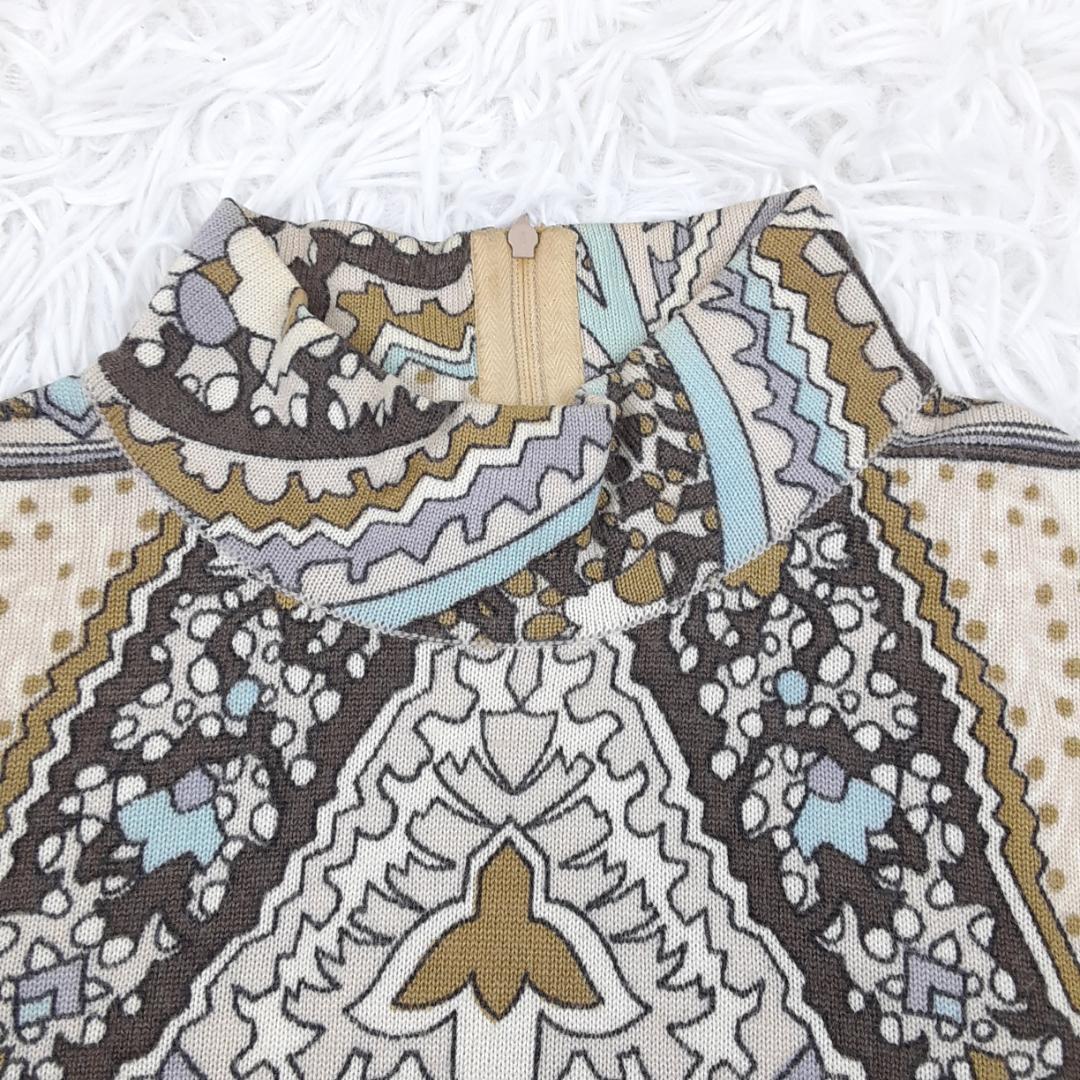 希少70s◎LEONARD レオナール 長袖チュニック ペイズリー ヴィンテージ