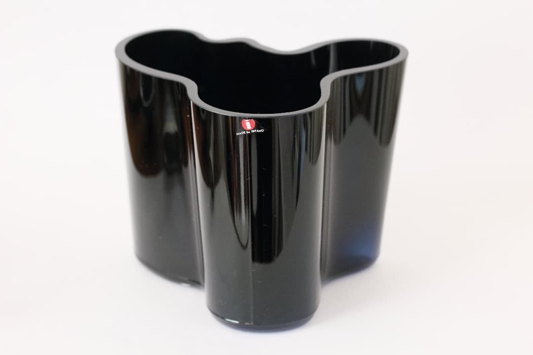 5412 アアルトベース 120mm ブラック　古いコバルトブルー　イッタラ