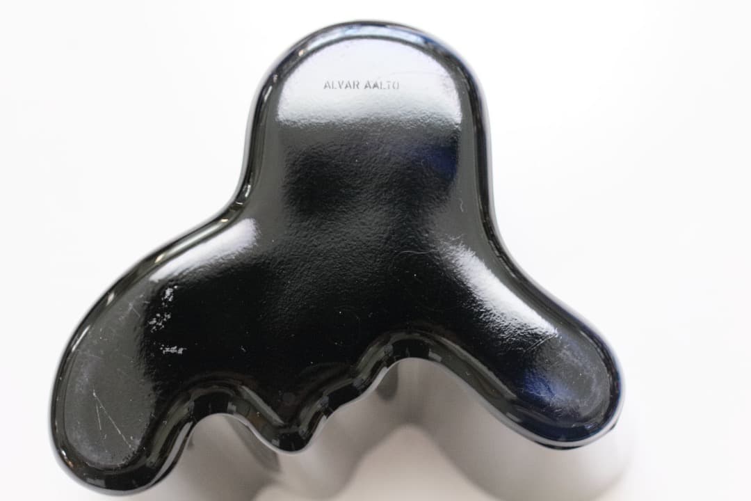 5412 アアルトベース 120mm ブラック　古いコバルトブルー　イッタラ