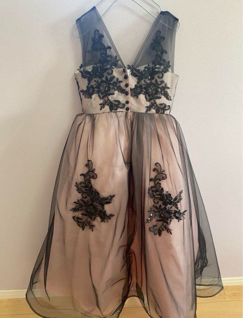 【size150】チュールドレス　スパンコールドレス 発表会コンクール