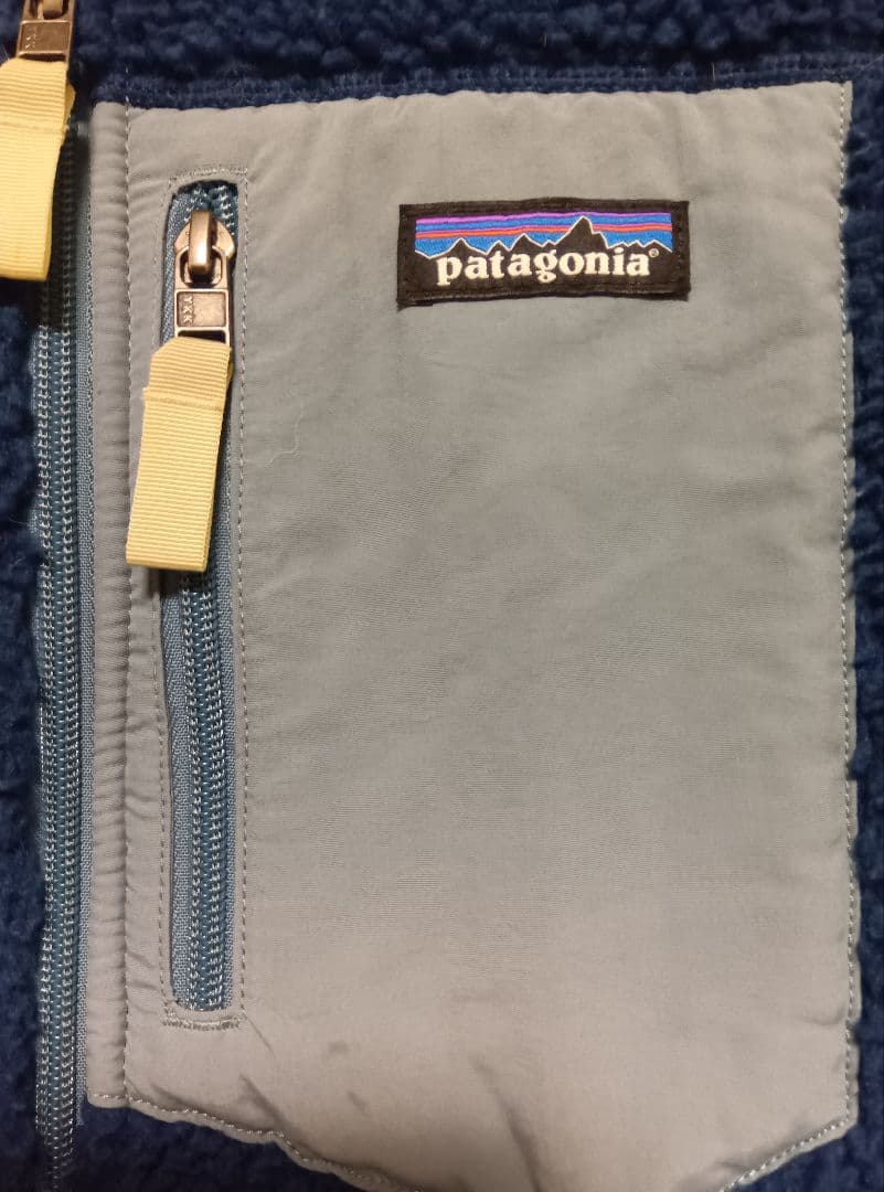 市*川様 patagonia フリースベスト M ネイビー/グレー