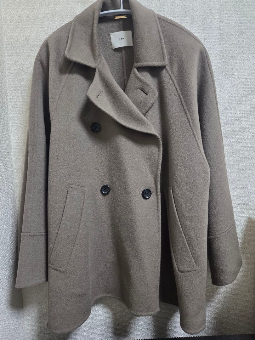 【IENA】スーパー160ダブルフェイスショートコート36